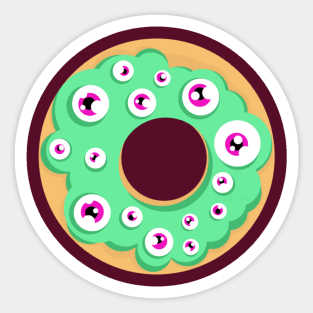 Monster Doughnut Sticker